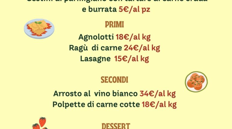 Gastronomia settimana 4-5-6 maggio