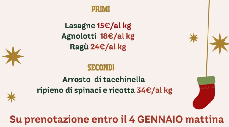 Menu Epifania